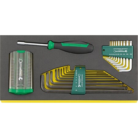 Stahlwille Tools Offset screwdrivers i.TCS inlay No.TCS 1201/4000/10766/38 1/3-tray38-pcs. 96838768